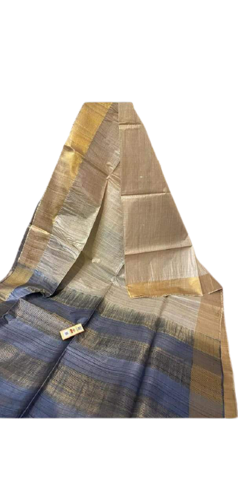 Pure Tussar Silk print saree