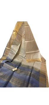 Pure Tussar Silk print saree