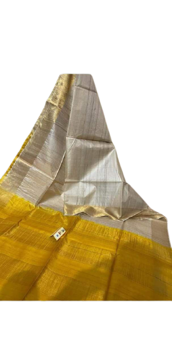 Pure Tussar Silk print saree