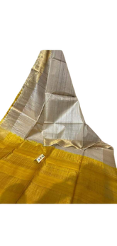 Pure Tussar Silk print saree