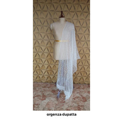 Organza jute dupatta M J HANDLOOMS