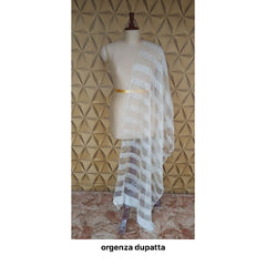 Organza jute dupatta M J HANDLOOMS