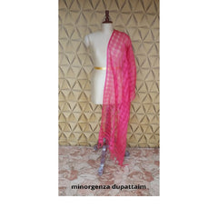 Organza jute dupatta M J HANDLOOMS