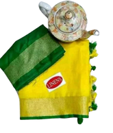 Khadi Linen slub Saree SILK ZONE