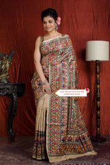 Pure tussar ghicha silk saree Manish