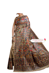 Pure tussar ghicha silk saree Manish