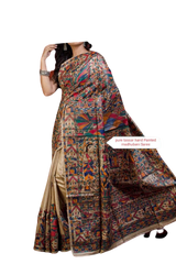 Pure tussar ghicha silk saree Manish