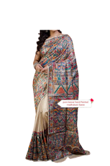 Pure tussar ghicha silk saree Manish