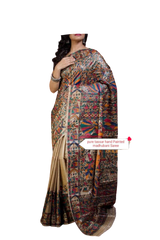 Pure tussar ghicha silk saree Manish