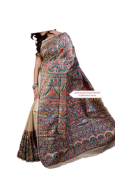 Pure tussar ghicha silk saree Manish