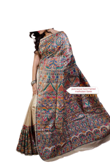 Pure tussar ghicha silk saree Manish