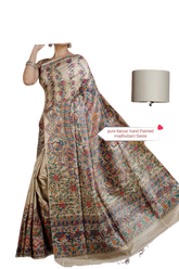 Pure tussar ghicha silk saree Manish