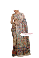 Pure tussar ghicha silk saree Manish