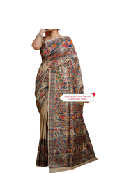 Pure tussar ghicha silk saree Manish