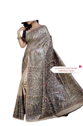 TUSSAR SILK PRINT SAREE