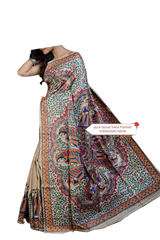 Pure tussar ghicga silk saree Manish