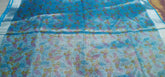 Tissue linen printed saree SILK ZONE
