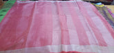 Tissue linen plain saree SILK ZONE