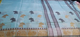 Tissue linen printed saree SILK ZONE