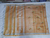 Tissue linen embroidery saree SILK ZONE
