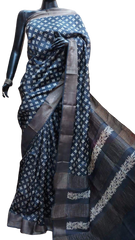 Pure Tussar Silk print saree