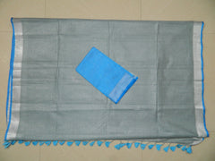 Khadi Linen Slub Saree INDIA SILK P.W.C.S. LTD