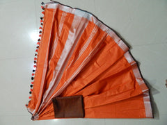 Khadi Linen Slub Saree INDIA SILK P.W.C.S. LTD