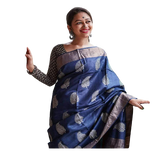 Tussar Munga Embroidery Saree SILK ZONE