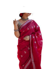 Viscose Silk Weaving Cutwork Saree SILK ZONE