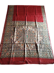 TUSSAR SILK PRINT SAREE