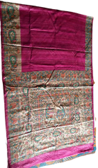 TUSSAR SILK PRINT SAREE