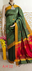 Tussar dupion silk saree SILKZONE