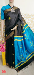Tussar dupion silk saree SILKZONE