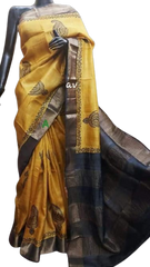 Pure Tussar Silk print saree