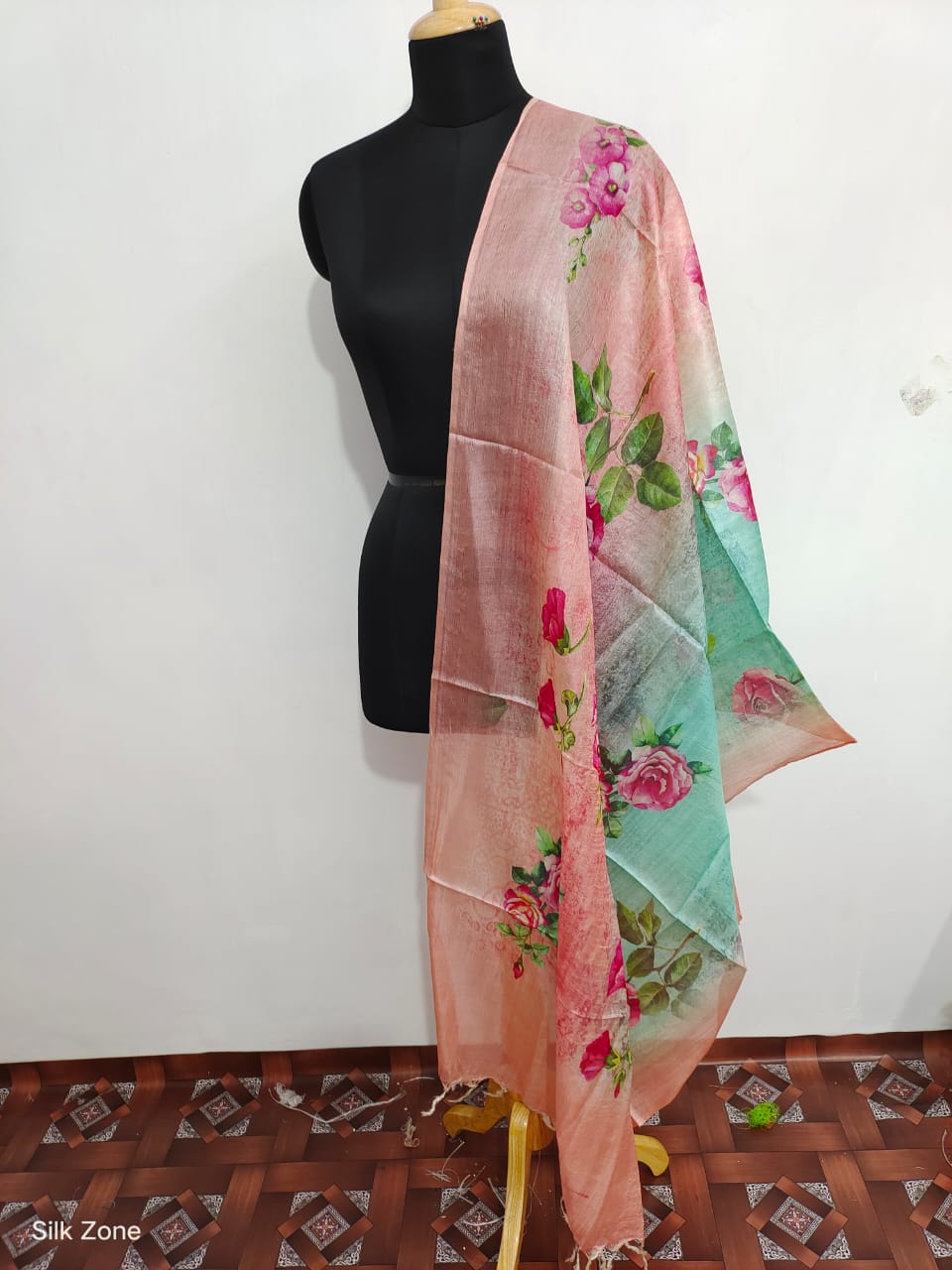 Tussar Silk Digital Print Dupatta SILK ZONE
