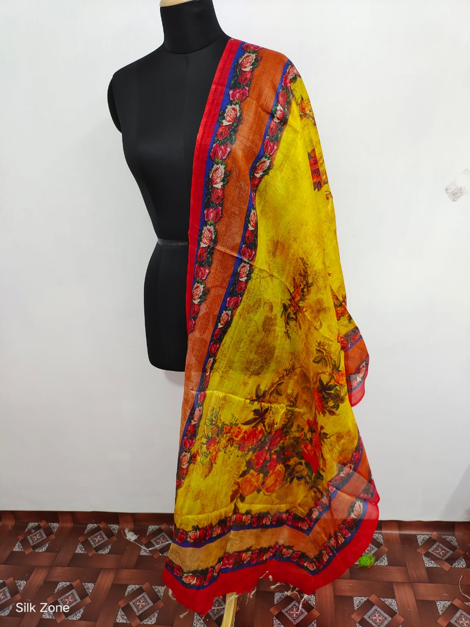 Tussar Silk Digital Print Dupatta SILK ZONE