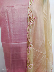 Tussar Silk Hand Cutwork Suit SILK ZONE