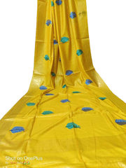 Katan Stepal Zari Border Saree M J HANDLOOM