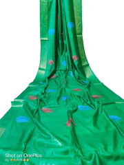 Katan Stepal Zari Border Saree M J HANDLOOM