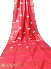 Katan Stepal Zari Border Saree M J HANDLOOM