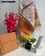 Cotton linen bagru print suit SILK ZONE