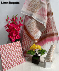 Cotton linen bagru print suit SILK ZONE