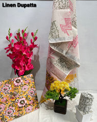 Cotton linen bagru print suit SILK ZONE