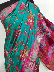 Pure Tussar Silk print saree