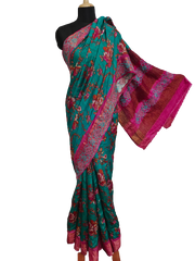 Pure Tussar Silk print saree