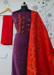 Katan stepal embroidery suit SILK ZONE