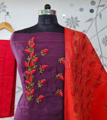 Katan stepal embroidery suit SILK ZONE