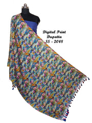 Linen Digital Print Dupatta SILK ZONE