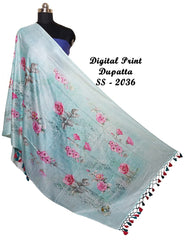 Linen Digital Print Dupatta SILK ZONE