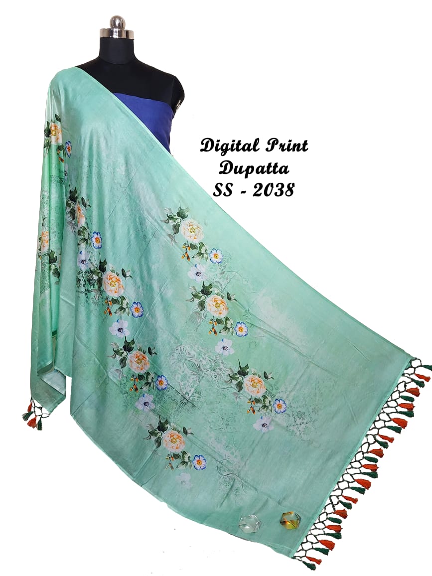 Linen Digital Print Dupatta SILK ZONE